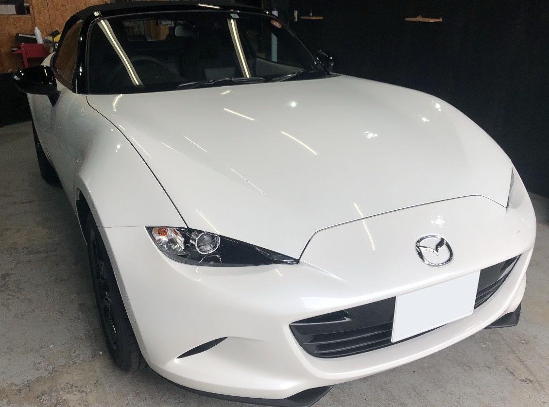NDロードスター ガラスコーティング施工 紀の川市 NDロードスターにZen-Xeroガラスコーティング施工