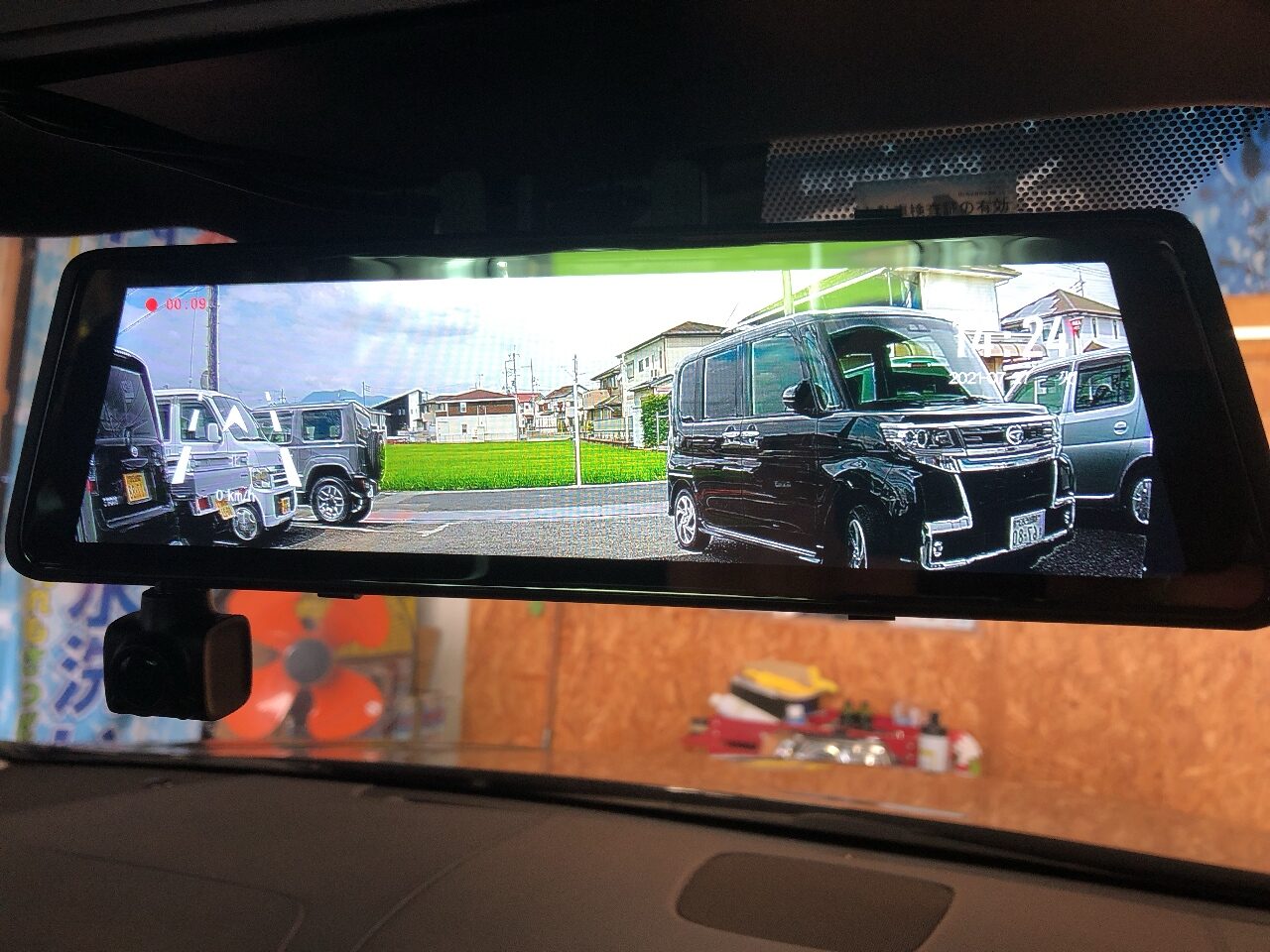 LS600にデジタルインナーミラー取り付け ミラーカムPro