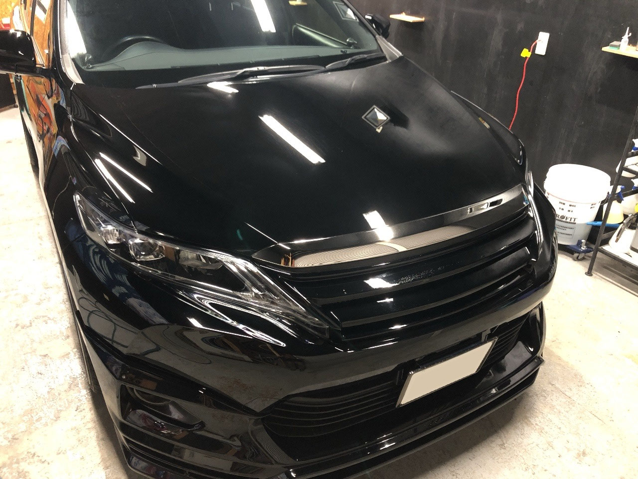 60系ハリアー　ガラスコーティング2回目の施工