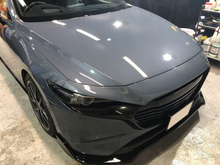 和歌山市のガラスコーティングはALLBLUEへ MAZDA3 磨き&コーティング 和歌山