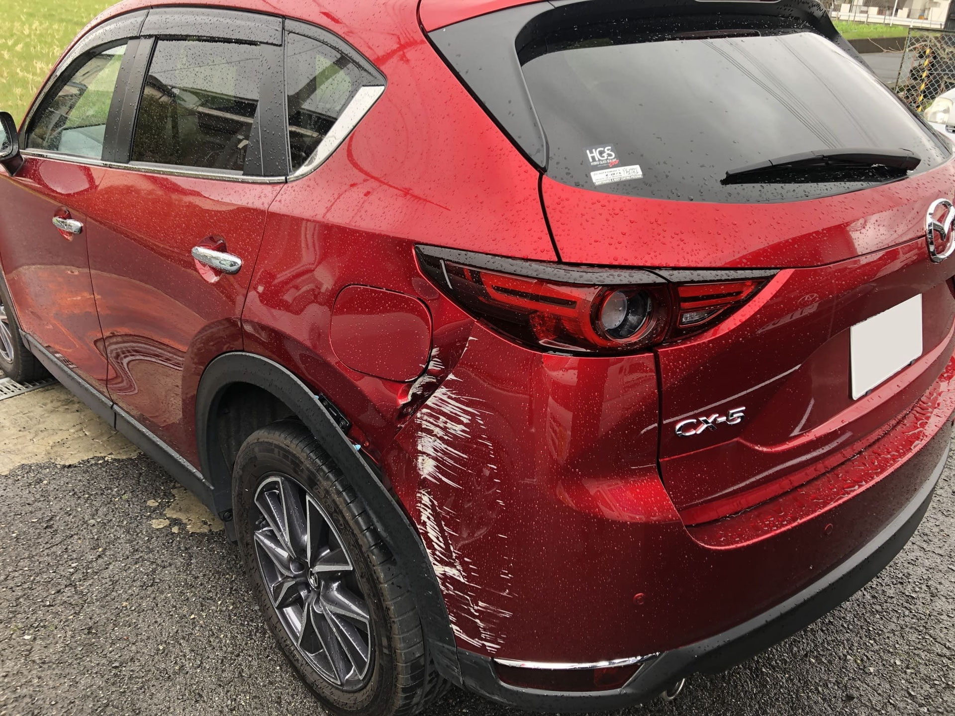CX-5 KF2P事故修理 CX-5 R2年式KP2P事故修理 ソウルレッドクリスタルメタリック