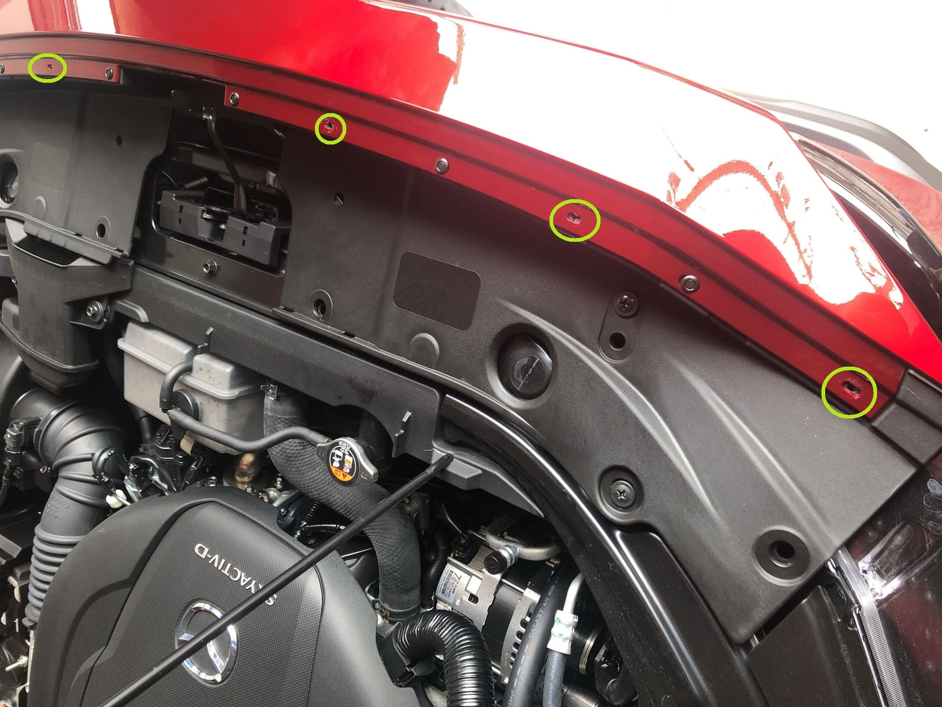 CX-5フロントバンパー交換 KF2P Revive 4f9751238858