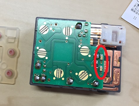 ミラースイッチイルミ化 AK12マーチ ミラースイッチのLED確認