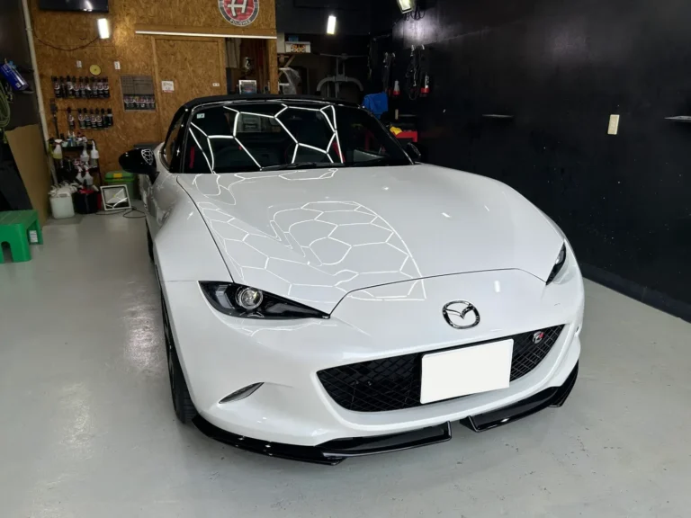 【施工事例】マツダ ロードスター（MAZDA SPIRIT RACING ROADSTER）｜グラフェンセラミックコーティング＋磨き｜和歌山・岩出のコーティング専門店ALLBLUE